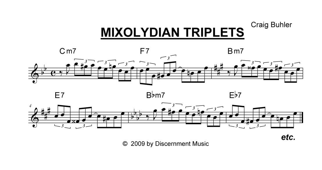 MIXOLYDIAN TRIPLETS MIXOLYDIAN TRIPLETS