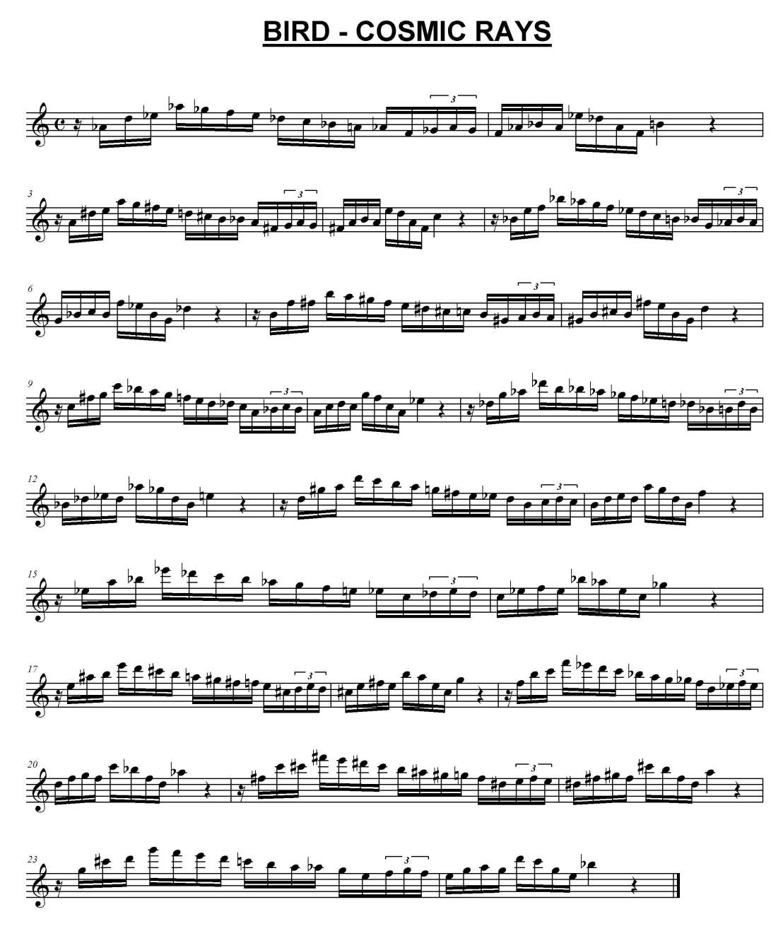 BIRD COSMIC RAYS BIRD COSMIC RAYS