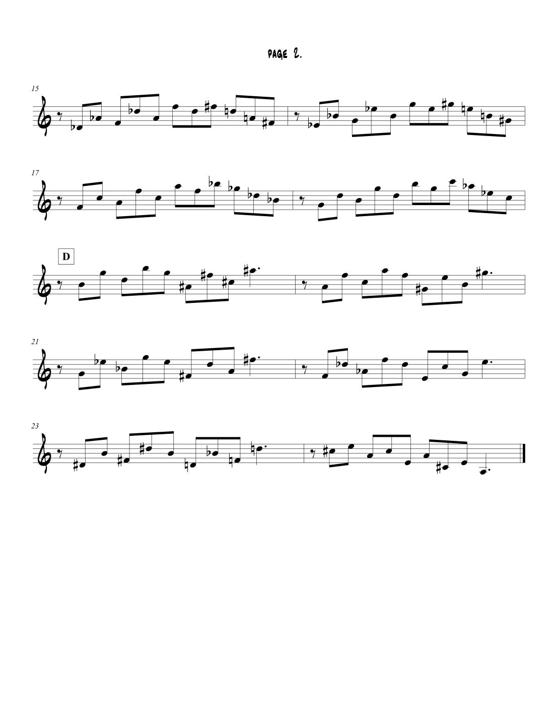 AL THOMPSON SIXTHS clarinet 2