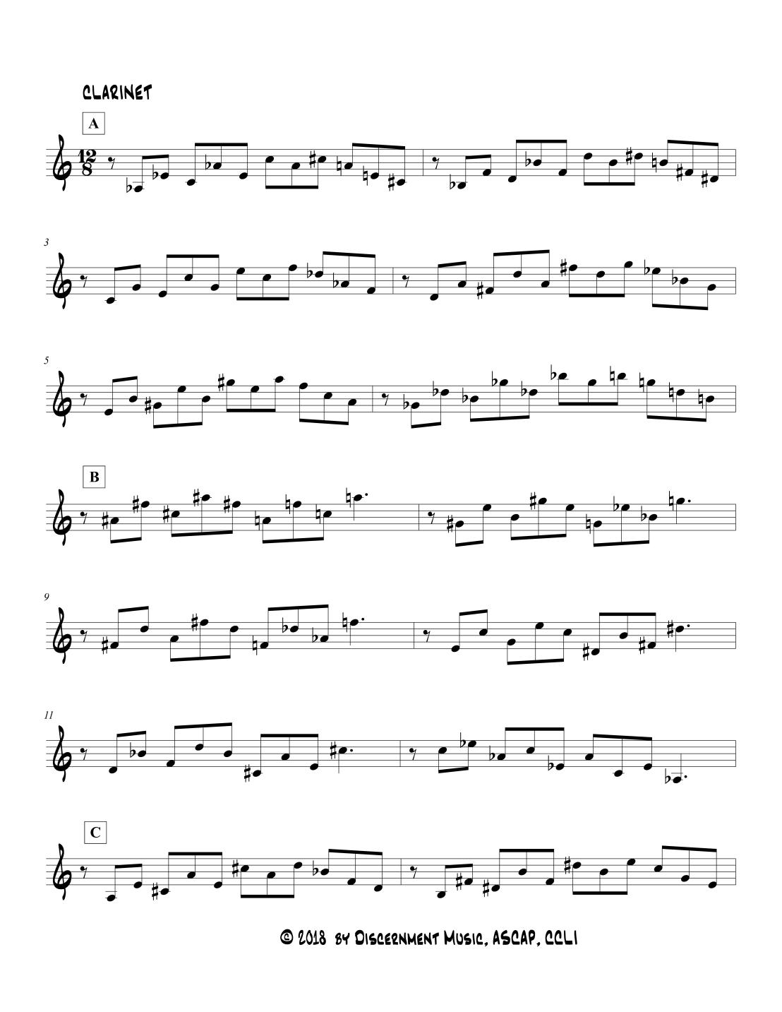 AL THOMPSON SIXTHS clarinet