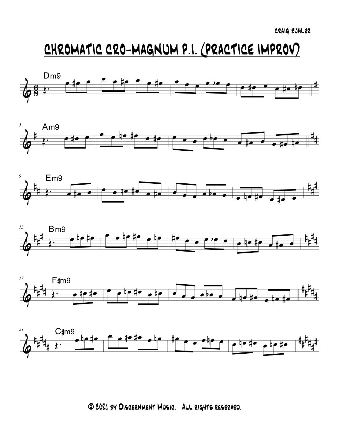 CHROMATIC CROMAGNUM 9 15 21 EXERCISE A